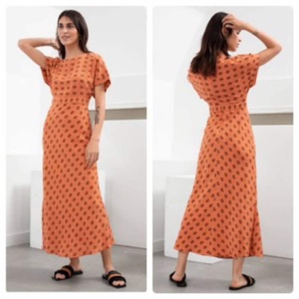 & Other Stories
Orange Paris Atelier Short Sleeve Printed Casual Maxi Dress